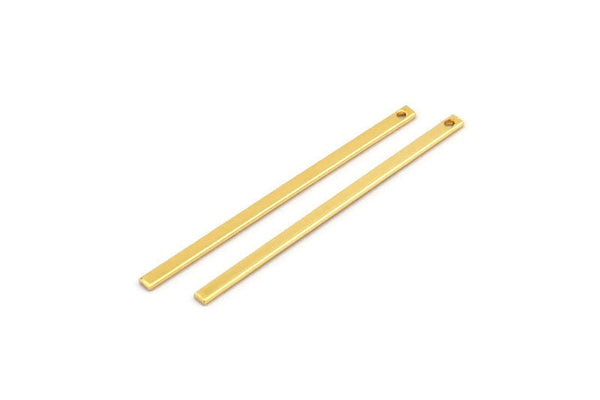 Tiny Gold Bar, 12 Gold Plated Necklace Bars (40x2x0.80mm) A0862 Q0151