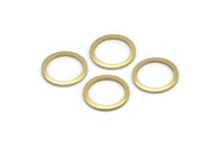 Brass Connector Rings - 50 Raw Brass Connector Rings (12mm) B0119