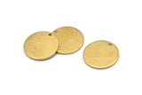 Brass Cabochon Tag, 10 Raw Brass Cabochon Tags With 1 Hole, Stamping Tags (18x1.2mm) D1379
