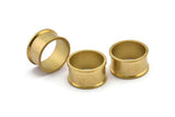 Brass Channel Ring - Raw Brass Channel Ring Settings (19mm) N0479