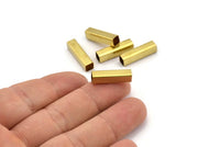 35 Raw Brass Square Tubes (5x20mm) Bs1602