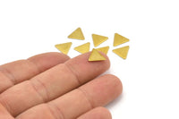 Tiny Triangle Blank, 200 Raw Brass Triangle Blanks (9x10mm) Brs 621-0 A0410