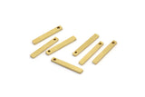 Raw Brass Bar, 50 Raw Brass Bars (15x2x1mm) A0856