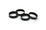 Black Tube Beads - 25 Oxidized Brass Tubes (14x4mm) Bs 1486 S040
