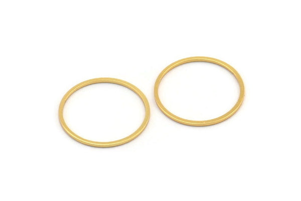 Gold Connector, 12 Gold Plated Circle Connectors, Rings (20mm) Bs-1107 Q0022