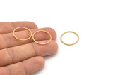 Gold Connector, 12 Gold Plated Circle Connectors, Rings (20mm) Bs-1107 Q0022