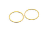 20mm Circle Connector, 50 Raw Brass Circle Connectors (20X0.80mm) Bs-1107