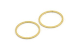 23mm Circle Connector, 24 Raw Brass Circle Connectors (23x1.3x1mm) A3782