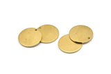 Brass Cabochon Tag, 10 Raw Brass Cabochon Tags With 1 Hole, Stamping Tags (18x1.2mm) D1379