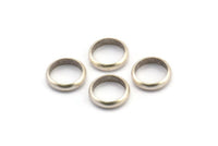 Silver Spacer Bead, 24 Antique Silver Brass Spacer Rondelle Beads (10x2.2mm) Brs 0043 A0432