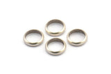 Silver Spacer Bead, 24 Antique Silver Brass Spacer Rondelle Beads (10x2.2mm) Brs 0043 A0432