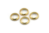 Gold Spacer Bead, 12 Gold Plated Brass Spacer Rondelle Beads (10x2.2mm) Brs 0043 A0432 Q0722