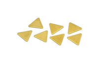Tiny Triangle Blank, 200 Raw Brass Triangle Blanks (9x10mm) Brs 621-0 A0410