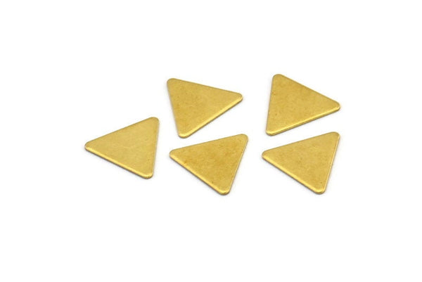 Tiny Triangle Blank, 200 Raw Brass Triangle Blanks (9x10mm) Brs 621-0 A0410