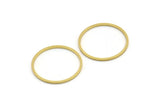 23mm Circle Connectors - 24 Raw Brass Circle Connectors (23x1x1mm) A3834