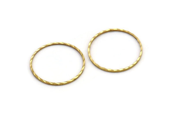 22mm Brass Circle, 60 Raw Brass Circles (22x1mm) N0536