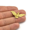 Brass Eagle Pendant, Raw Brass Eagle Charm, Eagle Pendants (40x20mm) N0411