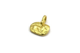 Brass Horse Charm, 4 Raw Brass Horse Charms With 1 Loop, Pendants, Jewelry Findings (14x16mm) N2133