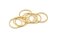 Gold Connector, 12 Gold Plated Circle Connectors, Rings (20mm) Bs-1107 Q0022