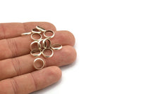 Silver Spacer Bead, 24 Antique Silver Brass Spacer Rondelle Beads (10x2.2mm) Brs 0043 A0432