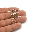Silver Spacer Bead, 24 Antique Silver Brass Spacer Rondelle Beads (10x2.2mm) Brs 0043 A0432