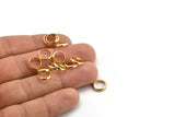Gold Spacer Bead, 12 Gold Plated Brass Spacer Rondelle Beads (10x2.2mm) Brs 0043 A0432 Q0722