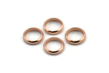 Rose Gold Spacer Bead, 12 Rose Gold Plated Brass Spacer Rondelle Beads (10x2.2mm) Brs 0043 A0432 Q0722
