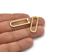 D Şekilli Halkalar - 10 Ham Pirinç D Şekilli Konnektör, Halkalar (32x10x1mm) BS 1934