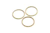 22mm Brass Circle, 60 Raw Brass Circles (22x1mm) N0536