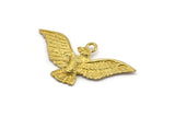 Brass Eagle Pendant, Raw Brass Eagle Charm, Eagle Pendants (40x20mm) N0411