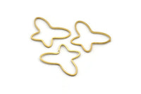 Küçük Kelebek Konnektörü, 25 Ham Pirinç Kelebek Konnektörü (22x16mm) Bs 1162