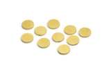 Brass Round Tag, 24 Raw Brass Round Stamping Blanks, Findings (8x1mm) A4133