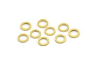 8mm Circle Connectors - Raw Brass Circle Connectors (8x1.2mm) N0437