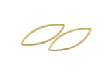Brass Marquise Ring , 50 Raw Brass Marquise Ring, Connector, Charms (16x41x0.80mm) Bs 1167