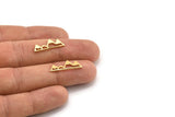 Altın Dağ Bağlantı Parçaları, Deliksiz 12 Altın Kaplama Pirinç Dağ Şeklinde Kolye (22x7x1mm) D0827