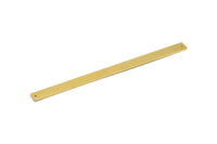 Raw Brass Cuff - 20 Raw Brass Cuff Bracelet Blank Bangle With 2 Holes (10x145x1mm)  Brc005