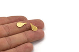 Gold Tiny Charm, 24 Gold Plated Brass Charms, (14.50x8mm) A0780