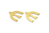 Brass Bird Blank, 12 Raw Brass Bird Shaped Blanks, Bird Findings (19x21x0.60mm) A4336