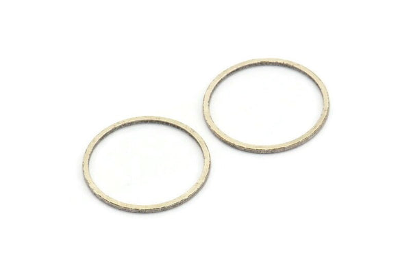 Antik Gümüş Daire Konnektörü, 25 Antik Gümüş Kaplama Daire Konnektörü (20 mm) Bs-1107 H0162