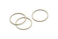 Antik Gümüş Daire Konnektörü, 25 Antik Gümüş Kaplama Daire Konnektörü (20 mm) Bs-1107 H0162