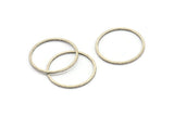 Antik Gümüş Daire Konnektörü, 25 Antik Gümüş Kaplama Daire Konnektörü (20 mm) Bs-1107 H0162