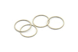 Antik Gümüş Daire Konnektörü, 25 Antik Gümüş Kaplama Daire Konnektörü (20 mm) Bs-1107 H0162
