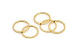 17mm Circle Connectors, 12 Gold Plated Brass Circle Connectors (17x1x1mm) Bs 1097