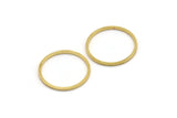18mm Circle Connectors - 50 Raw Brass Circle Connectors (18x1x1mm) BS 1096