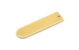 Gold Necklace Bar, 2 Gold Plated Brass Stamping Blanks With 1 Hole, Pendants, Charms (35x9x1mm) D1522