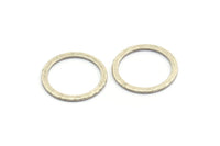 20mm Circle Connector, 10 Antique Silver Plated Brass Circle Connectors (20x2x1mm) A2885