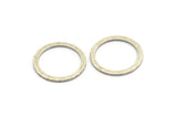 20mm Circle Connector, 10 Antique Silver Plated Brass Circle Connectors (20x2x1mm) A2885