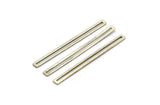 Silver Stick Charm, 24 Antique Silver Plated Brass Stick Charms, Findings, Earrings (40x3x0.60mm) D1192