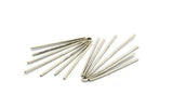 Silver Wire Charm, 2 Antique Silver Plated Brass Wire Charm With 1 Hole (43x30x1mm) D1626