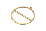 Gold Circle Charm, 6 Gold Plated Brass Textured Circle Charm Earrings With 1 Loop, Findings (41x38x0,50mm) D0721 H1575